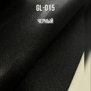 Фоамиран глиттерный  ширина 100 см GL-015 Черный мерцающий